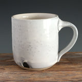 Narwhal Mug/ Stenciled image, Slip, Glaze